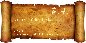 Pataki Adelinda névjegykártya